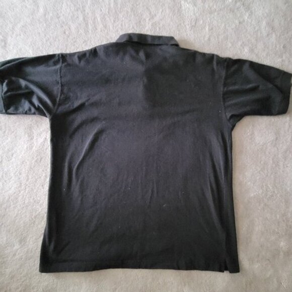 Vintage 90s Greg Norman Golf Shirt Black Polo Size Large VTG - Picture 8 of 8